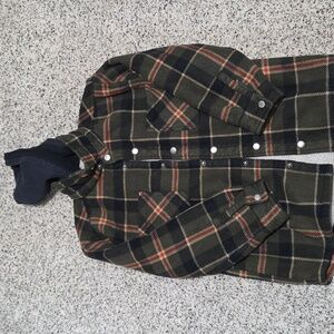 Kids Freedom Froundry Plaid Hooded Jacket, Size M (10/12)